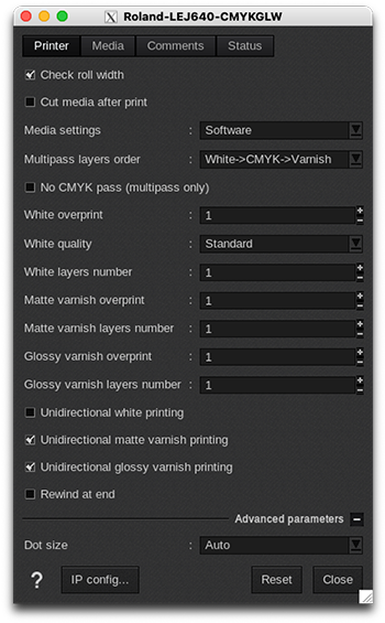 Roland-LEJ640 - Printer settings - Printer.png