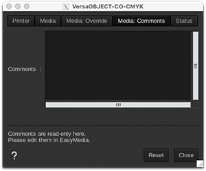 Roland VersaOBJECT - Printer settings - Media comments.png