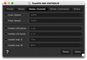 Roland-TrueVIS-MG - Printer settings - Media override.png