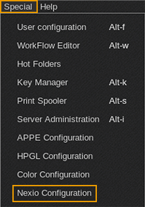 CalderaRIP - Application bar - Nexio.png