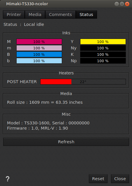 Mimaki-TS330-Printer settings-Status(2).png