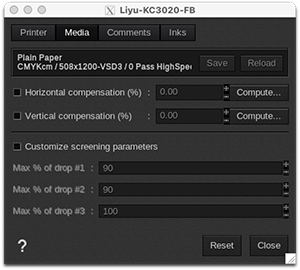 Liyu-KC3020 - Printer settings - Media.png