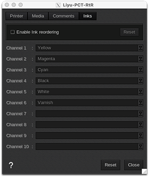 Liyu PCT RtR - Printer settings - Inks.png