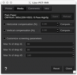 Liyu PCT RtR - Printer settings - Media.png