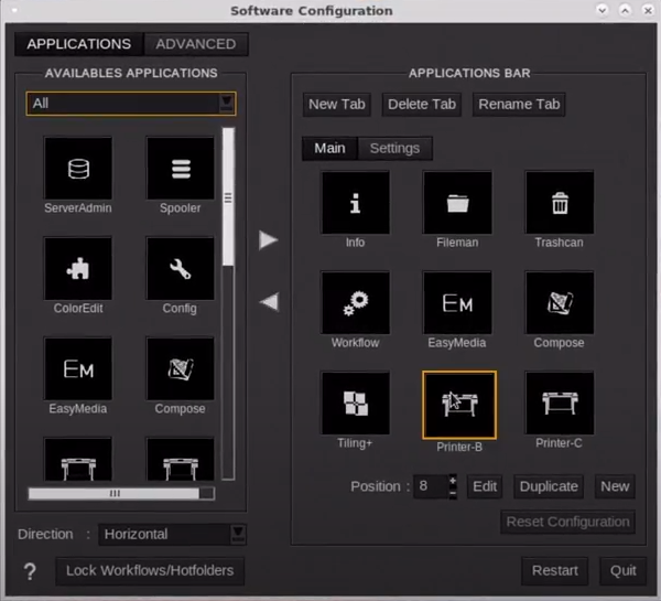 Software config window for print server.png