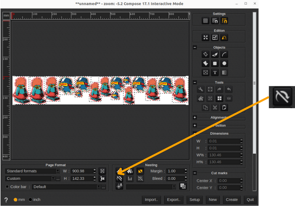180% Rotation Allowed_Contour Nesting.png