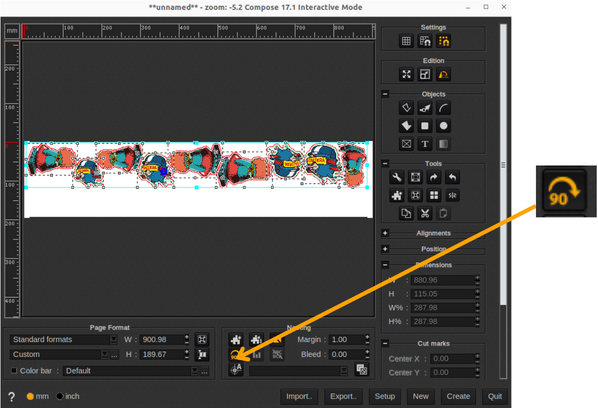 180% Rotation Allowed_Contour Nesting.png
