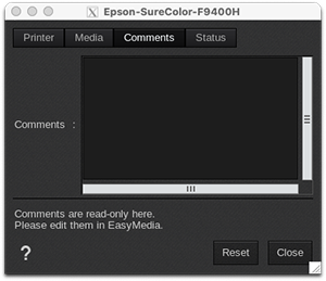 Epson SureColor SC-F9400(H) - Printer settings - Comments tab.png