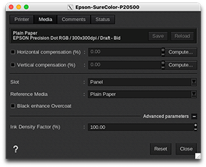 Epson SureColor P20500 - Printer settings - Media tab.png