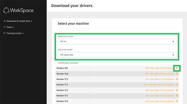 WorkSpace - Main dashboard2 - drivers download.png