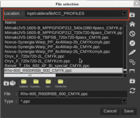 Page setup - spot color tab - linearization - load icc profile.png