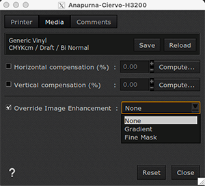 Agfa Anapurna Ciervo H3200 - Printer settings - Media.png
