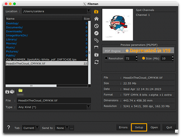 CalderaRIP V19- FileMan - Setup button.png