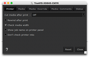 Roland TrueVIS XG640 - Printer settings - printer tab.png