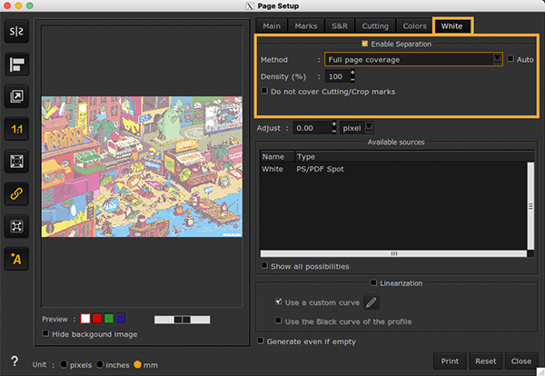 hp latex fs60w - Page setup - White.png