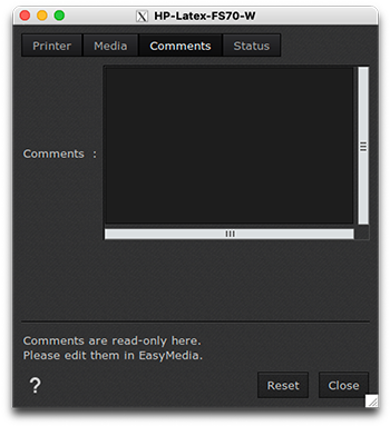 HP Latex FS70W - Printer settings - Comments tab.png