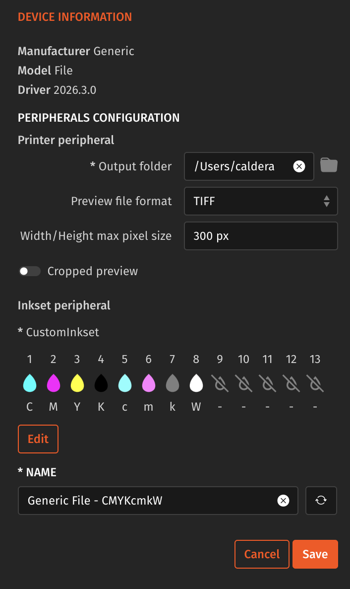 Caldera DTFilm RIP V2.3, devices config.png