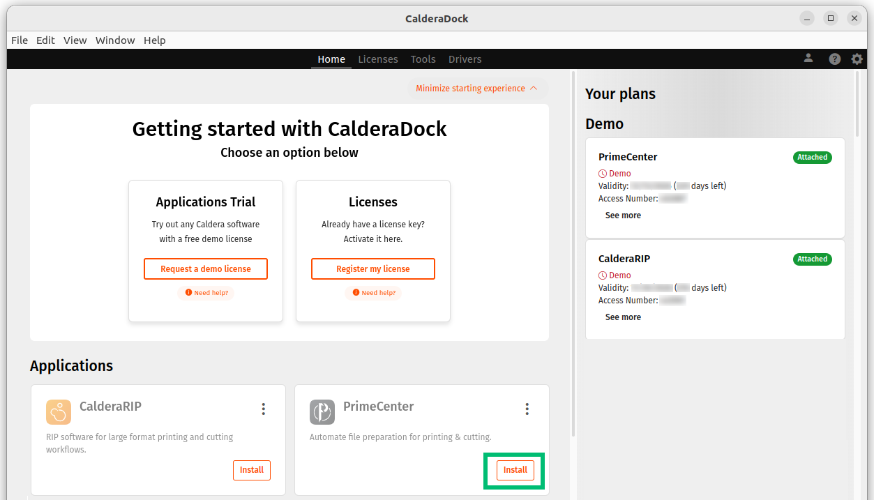 Install PrimeCenter from CalderaDock.png