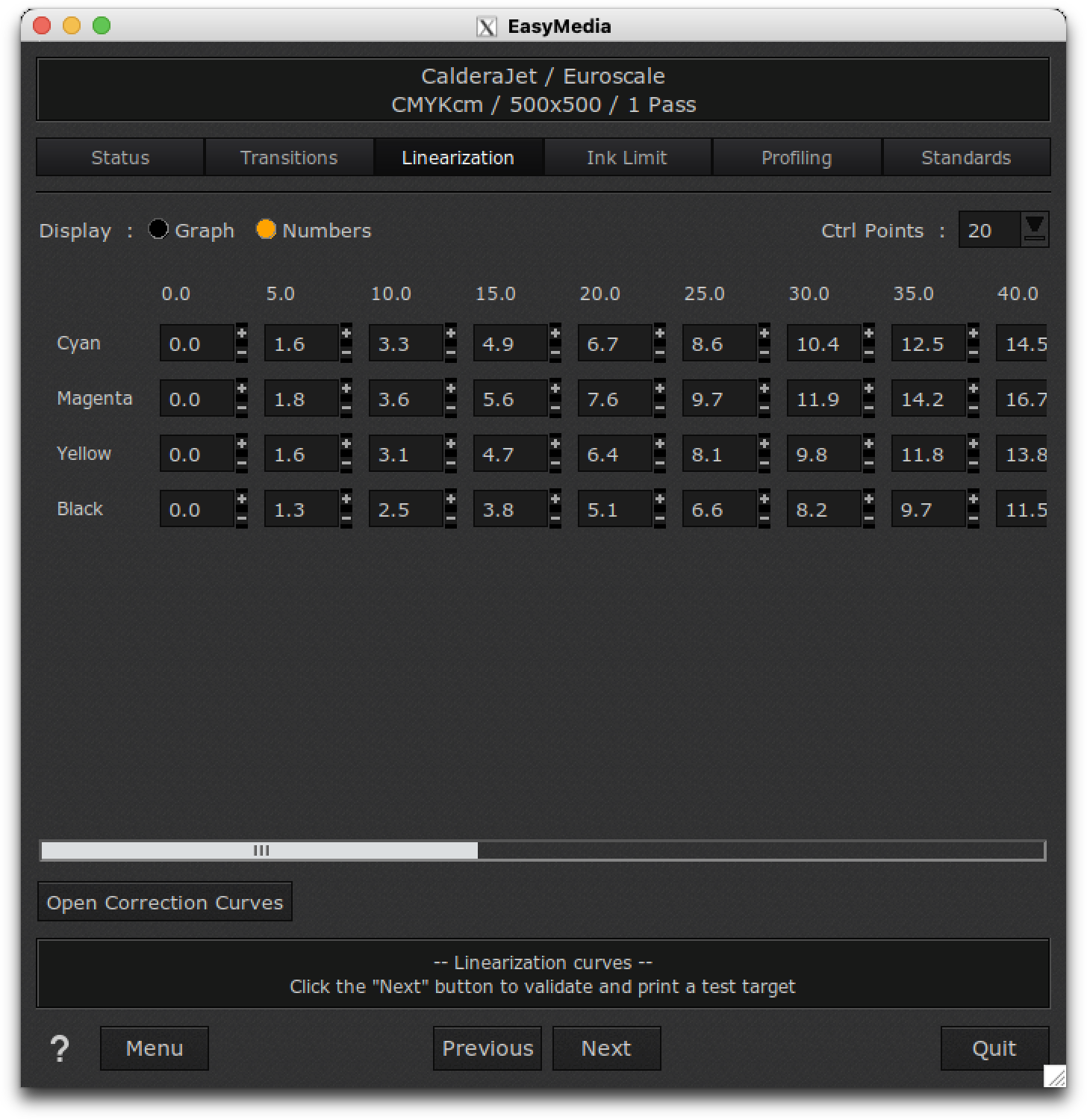 CalderaRIP, EasyMedia, linearization, edit numbers.png