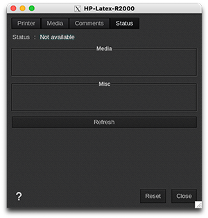 HP Latex R Series - Printer settings - status.png